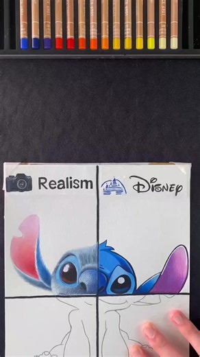 12K views · 67 reactions | ASMR Stitch Drawing In 4 Different Styles #howtodraw #drawingtutorial #pencildrawing #liloandstitch #coloring | Franciszek Bielak | Facebook