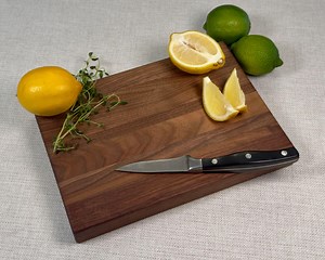 Handmade American Walnut Bar Cutting Board: Rustic Snack & Cocktail Tray - Etsy