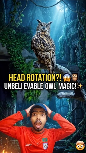 Wait for the Owl's Reaction! 😱🦉 (Magic or Real?) ✨
