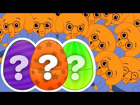 3 Huevos de Pascua Sorpresa Gigantes con Hoggie el Elefante ✨ Videos Educativos | Plim Plim