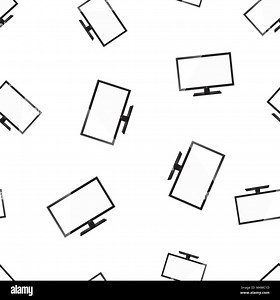 Tv realistic seamless pattern background. Business flat vector illustration. Television sign symbol pattern Stock Vector Image & Art - Alamy