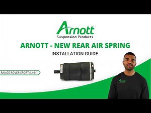 Arnott air spring installation video for Land Rover Range Rover Sport (L494)
