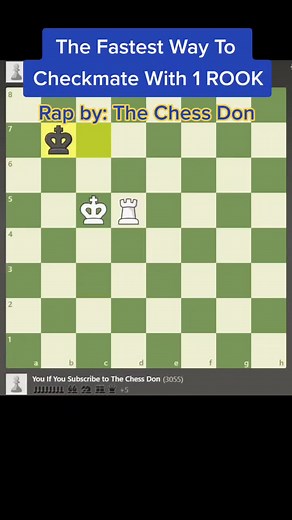 How to checkmate with only 1 Rook #chess #chessendgame #checkmate #learnchess #chesstrick #chessrap #chesstrap
