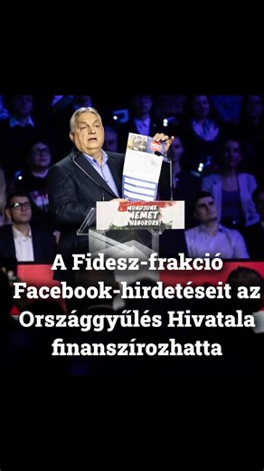 Már a hivatal név felhasználása is kérdéses, ám amennyiben tényleg az Országgyűlésből fizetik a hirdetéseket, az tiltott finanszírozásnak számíthat. #fidesz #finanszirozas #orszaggyuleshivatala #mocskosfidesz