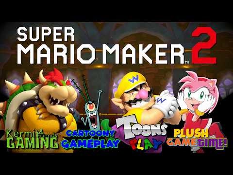 Cartoony Gameplay: Super Mario Maker 2 (MULTIPLAYER) Ft. Toonfan91, ST1997, planet z@ya