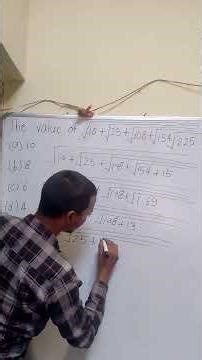 Evaluate the Nested Square Root Expression (Long Method)