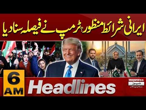 US Iran Peace Talks Update | Donald Trump's Final Decision | Iran vs USA | 6 AM News Headlines
