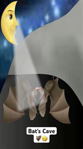 Bat’s Cave 🦇🤣 #animation #shorts #emoji #bats #cave #emoji #funny #comedy #halloween #spookyseason