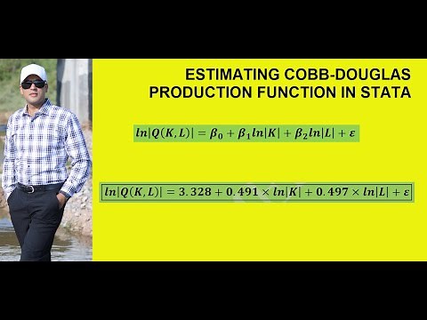 Estimation of Cobb-Douglas Production Function in Stata
