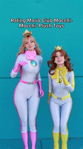 My favorite was the @clubmocchimocchi Bowser shell at the end, can you tell? 🤷‍♀️ w/ @halcybella and feat. @cadeaugh ✨ #ClubMocchiMocchi #MocchiMocchi #yescmm #ad #mariokart #mariokartcosplay #peachcosplay #daisycosplay #waluigi #waluigicosplay