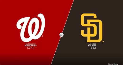 Washington Nationals at San Diego Padres Game Story, Scores/Highlights - 06/25/2025