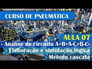 Curso de Pneumática - Aula 07 - A+B+A-C+B-C- -Elaboração de sistema utilizando cascata - FluidSim