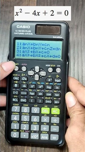 How to solve Quadratic equation with scientific calculator| #shorts #engineering