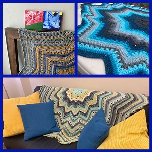 6-day Star, Superstar, and Supernova Blankets by Betty Mcknit - Crochet Pattern Bundle - Etsy