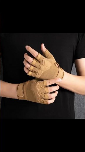 Men's Tactical Half Finger Gloves for Training, Riding, and Outdoor Sports