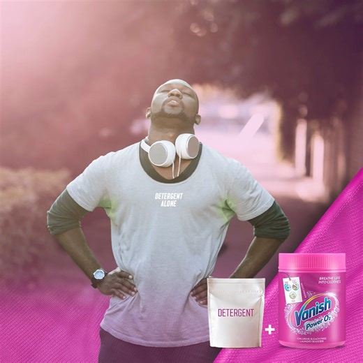 1M views · 333 reactions | You work hard so Vanish can work harder! Vanish removes odours from deep within the fibres. Keeping your clothes fresh and odourless. Simply add a scoop of Vanish to your detergent for ultimate results. Visit www.vanish.co.za for more. #Vanish #PowerO2 | Vanish South Africa | Facebook