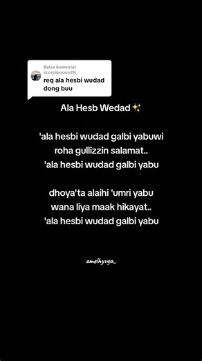 Membalas @scorpiooooo28_ Ala Hesb Wedad. izinn @fatimaanour_ #alahesbwedad #arabic #arabicsong #gambus #lirik