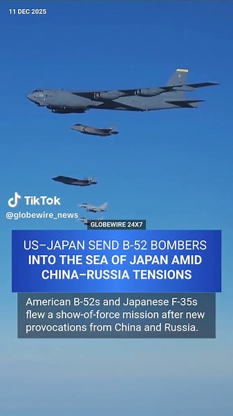 B-52s Conduct Joint Military Flights with Japan