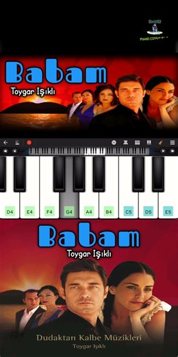 Babam - Toygar Işıklı | Piano Cover By DJ | Pianist DJ | Walk Band #shorts