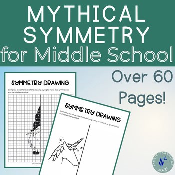 Mythical Creatures Draw the Other Half Worksheets