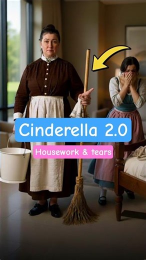 If Cinderella lived today... Mom said WORK😆🧹! Cinderella! #festival #diwali #shorts