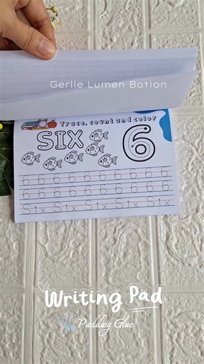Help your child with this cute and fun writing pad. Affordable and very helpful for your child's learning skills. Sa mga nursery to kinder, best buy po eto 👌 | Gerlie Lumen Bation