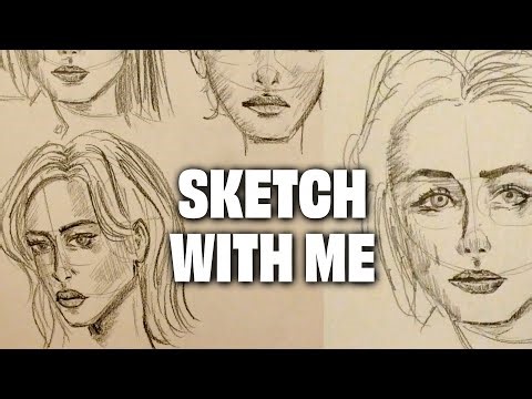 Sketch with Me Faces Using the Loomis Method | Easy Head Construction Tutorial