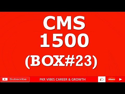AUTHORIZATION NUMBER OR REFERRAL NUMBER OR CLIA NUMBER. BOX23 CMS 1500 CLAIM FORM #rcm_training #rc