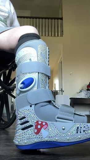 Bedazzled Medical Boot: A Unique Approach to Healing