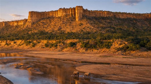 How did these African cliffs form?