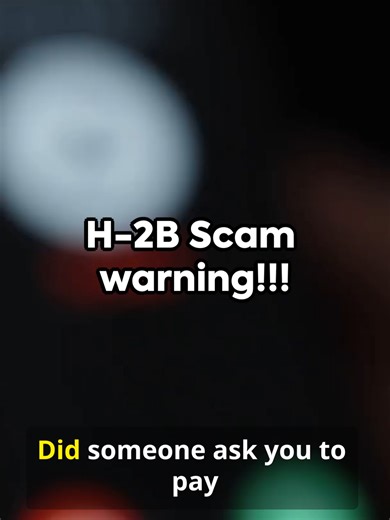 H-2B Workers ⚠️ Scam Alert: Never Pay for a Job!! Many H-2B workers lose thousands of dollars every year to fake recruiters and visa scams. If someone promises you an H-2B job in the United States and asks for large upfront payments, that is a major red flag. In most legitimate H-2B cases, U.S. employers cover recruitment and petition costs — not the worker. Before sending any money, always: • Verify the employer’s name • Confirm which company filed the H-2B petition • Check that the recruiter i