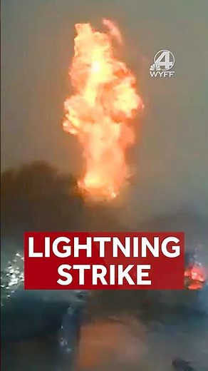 Dashcam captures lightning, explosion #weather #lightning