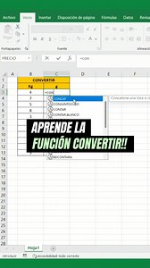 ✅Domina las conversiones en Excel fácilmente 😎📊 #ExcelProfesional #excelpro #datanalytics | Educate Online