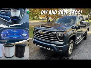 How to Change 2024 Chevy Silverado 2500HD L5P 6.6 Duramax V8 Diesel Fuel Filter