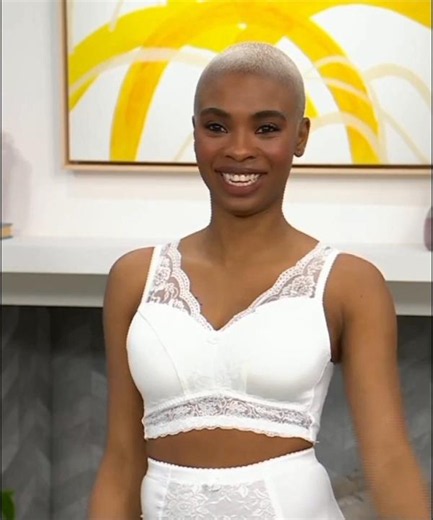 HSN model Shaylene modeling a bra