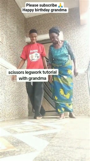 teaching my grandma how to dance scissors tutorial legwork, please subscribe #dance