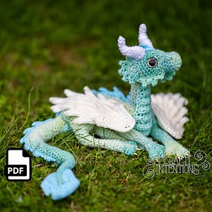 Laying Down Noodle Dragon Crochet Pattern by Crafty Intentions Downloadable DIGITAL PDF - Etsy