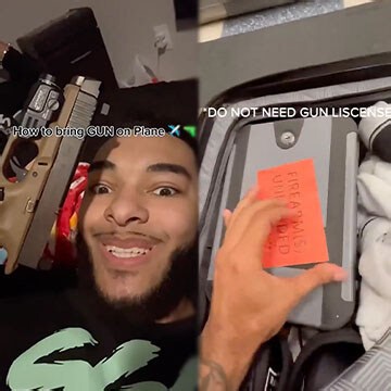 This Can't Be Real: Dude Shows The Internet How To Carry A Gun On A Plane Without A Firearm License!