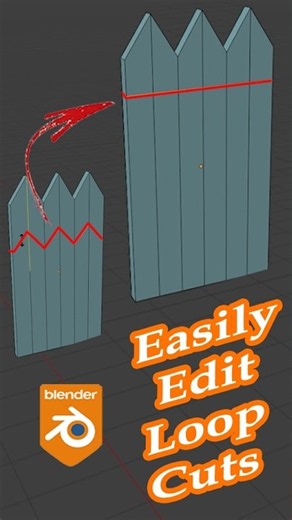 Easily Edit Loop cuts in Blender! #blendertutorial #blender3d #blender #blendertricks