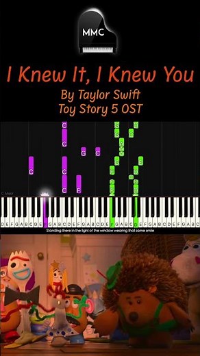 I Knew It, I Knew You by Taylor Swift - Toy Story 5 OST piano cover/tutorial + sheet music + lyrics