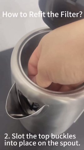 Amazon Basics Electric Stainless Steel Kettle for Tea and Coffee, BPA-Free, Fast Boiling, Auto Shut-Off, 1.8 Quarts, 1500W, Black and Silver