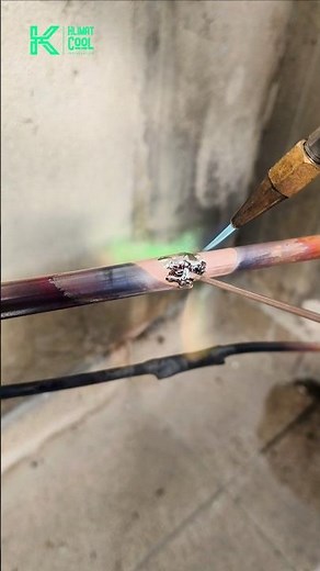 Brazing Copper Pipes: Oxy-Acetylene Torch Kit in Action! #HVAC #Brazing #CopperPipes #AC #ACInstall