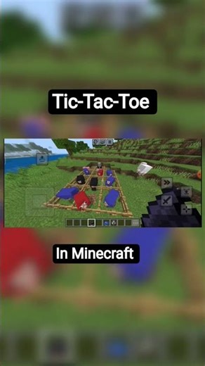 Tic-Tac-Toe game in Minecraft #minecraft