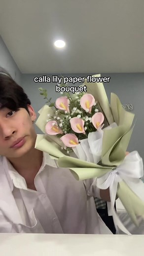 DIY Calla Lily Paper Flower Bouquet Tutorial