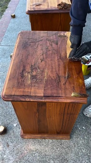 Removing Glue from a Table with a Scraper | Satisfying Surface Cleaning