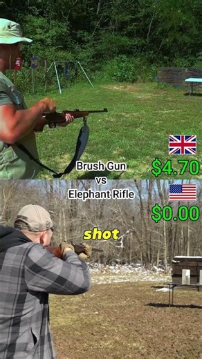 🔥 Brush Gun vs Elephant Rifle — Close Range Control vs Extreme Stopping Power