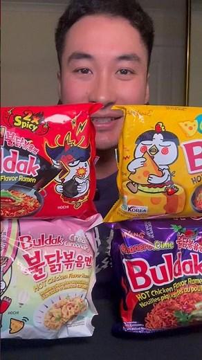 Making Four Types of BULDAK COLD ROLLS 😋 #buldak #ricepaper #spicy