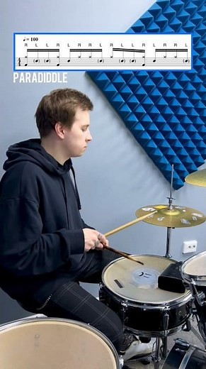 drum rhythm | inverted paradiddle #drumlessons #drumming #drum