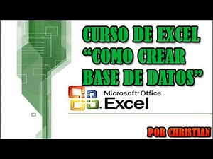 ✅ Curso de Excel【COMO CREAR BASE DE DATOS EN EXCEL ACTUALIZADO - bien explicado】