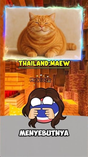 Penyebutan Kucing 🐱 di Asean ‼️#kucing #cats #countryballs